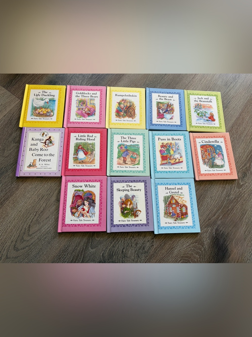 Fairy Tale Treasury Kids Book Set - Pastel Multi-Color Collection